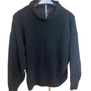 GAP Black Cowl & Turtleneck Sweater